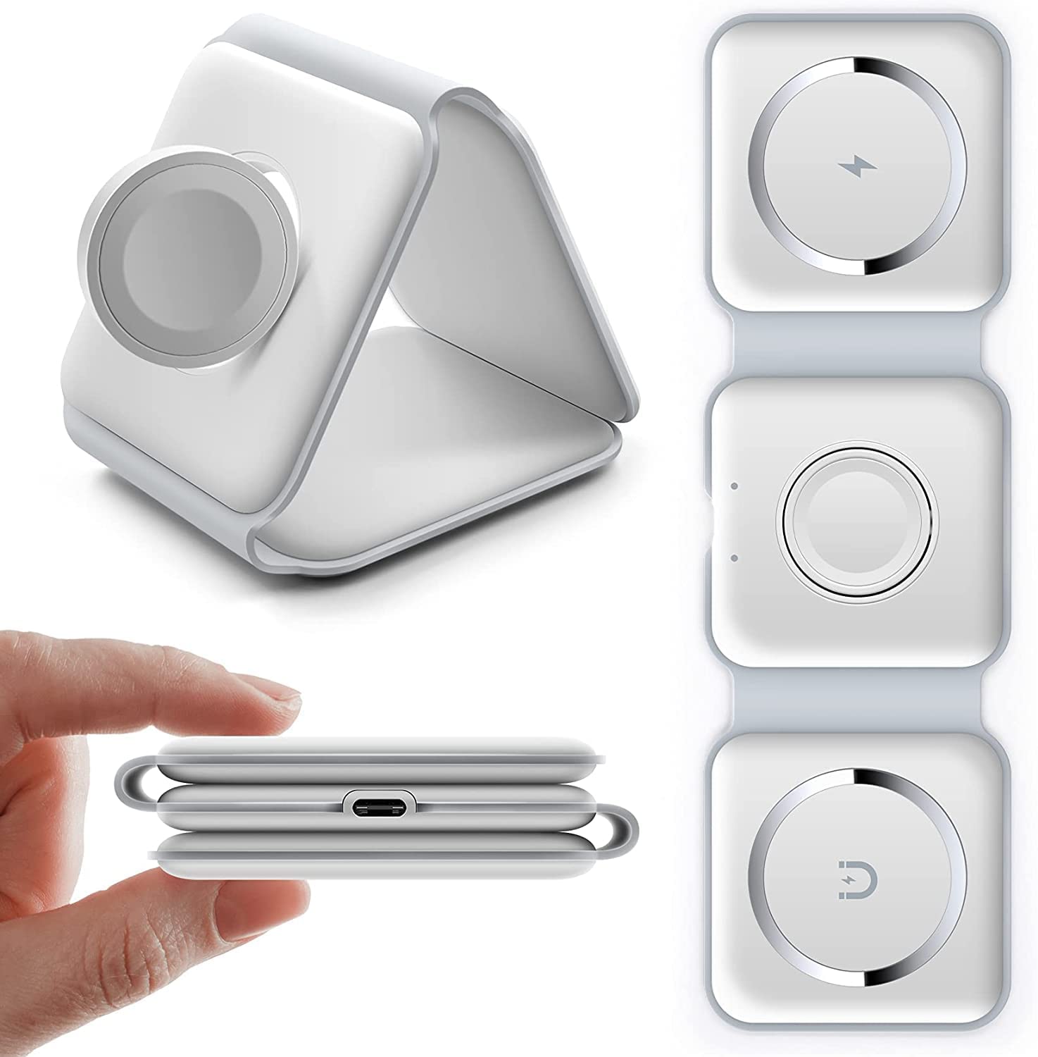 3 in 1 Foldable Magnetic Wireless Charging Station