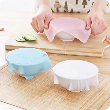 Silicone Stretch Lids With Bowl (Pack of 6)